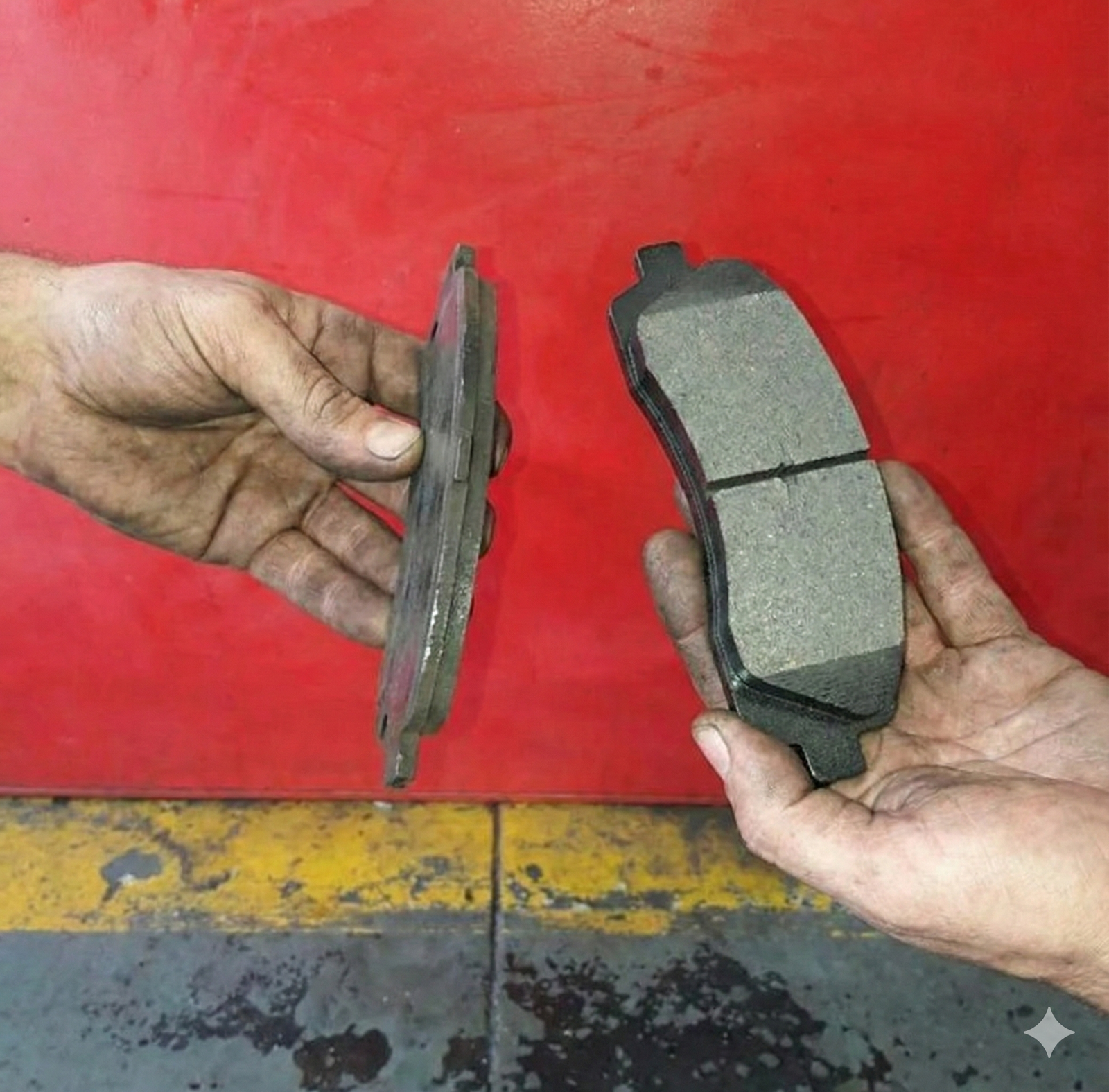 Pastilhas de freio novas instaladas - Segurança para motoristas da Vila Luizão e Turu.